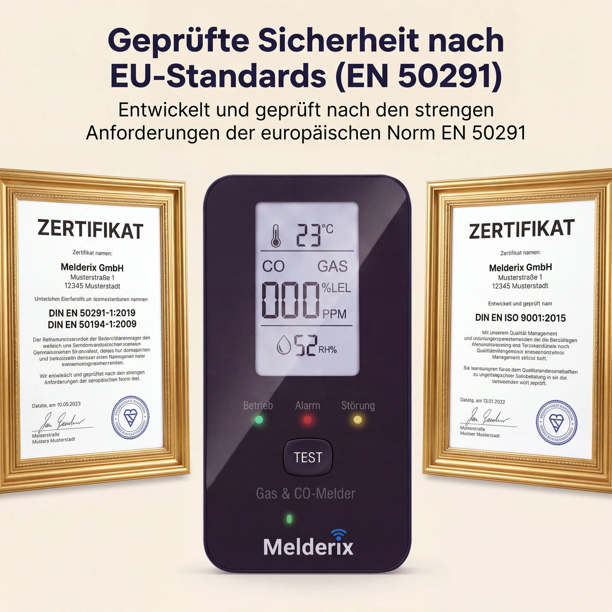 Melderix 4-in-1 CO Detector for Family & Pets