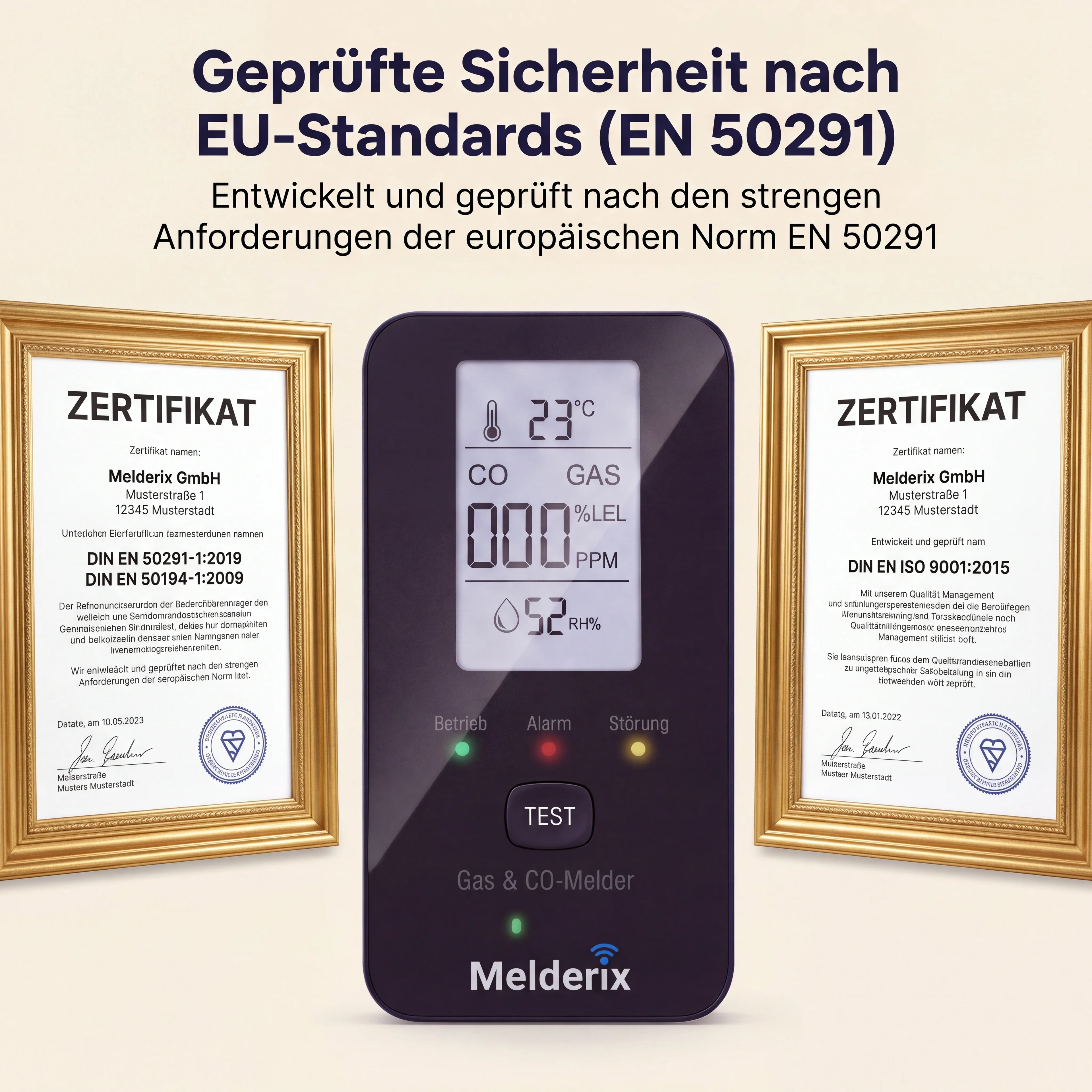 Melderix 4-in-1 CO Detector for Family & Pets